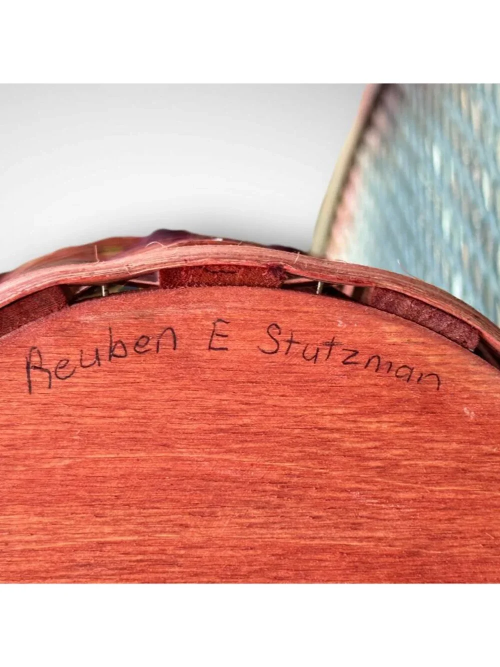 Rustic Handmade Wooden Basket For Wine Or Picnic – Reuben E Stutzman – Dual Comp